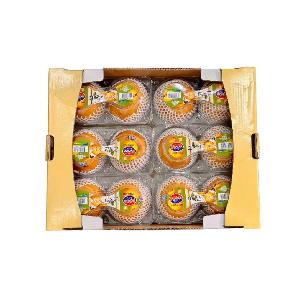 KOREAN NAJU PEAR 15KG BOX (12 PAIRS) كمثرى ناجو كوري 15 كجم صندوق (12 زوجًا)