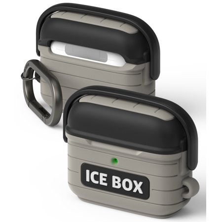 AIRPODS 3 - SILICONE CASE ICE BOX (WARM GRAY)   - علبة سيليكون مع صندوق ثلج (رمادي دافئ)