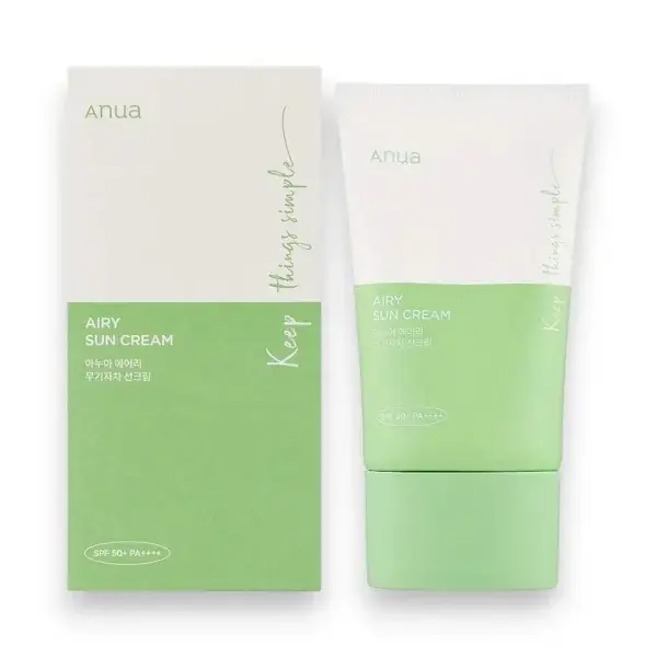 ANUA AIRY SUN CREAM 50ML كريم أنوا إيري الواقي من الشمس 50 مل
