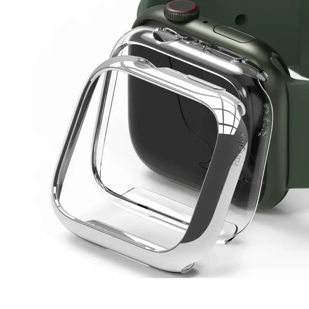 APPLE WATCH 41MM SLIM-CLEAR(1P) + CHROME(1P)                                         ساعة ابل 41 مم - نحيفة - شفافة (قطعة واحدة) + كروم (قطعة واحدة)