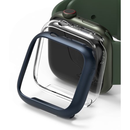 APPLE WATCH 41MM SLIM-CLEAR(1P) + METALLIC BLUE(1P)                                                                   ساعة ابل 41 مم - نحيفة - شفافة (قطعة واحدة) + زرقاء معدنية (قطعة واحدة)