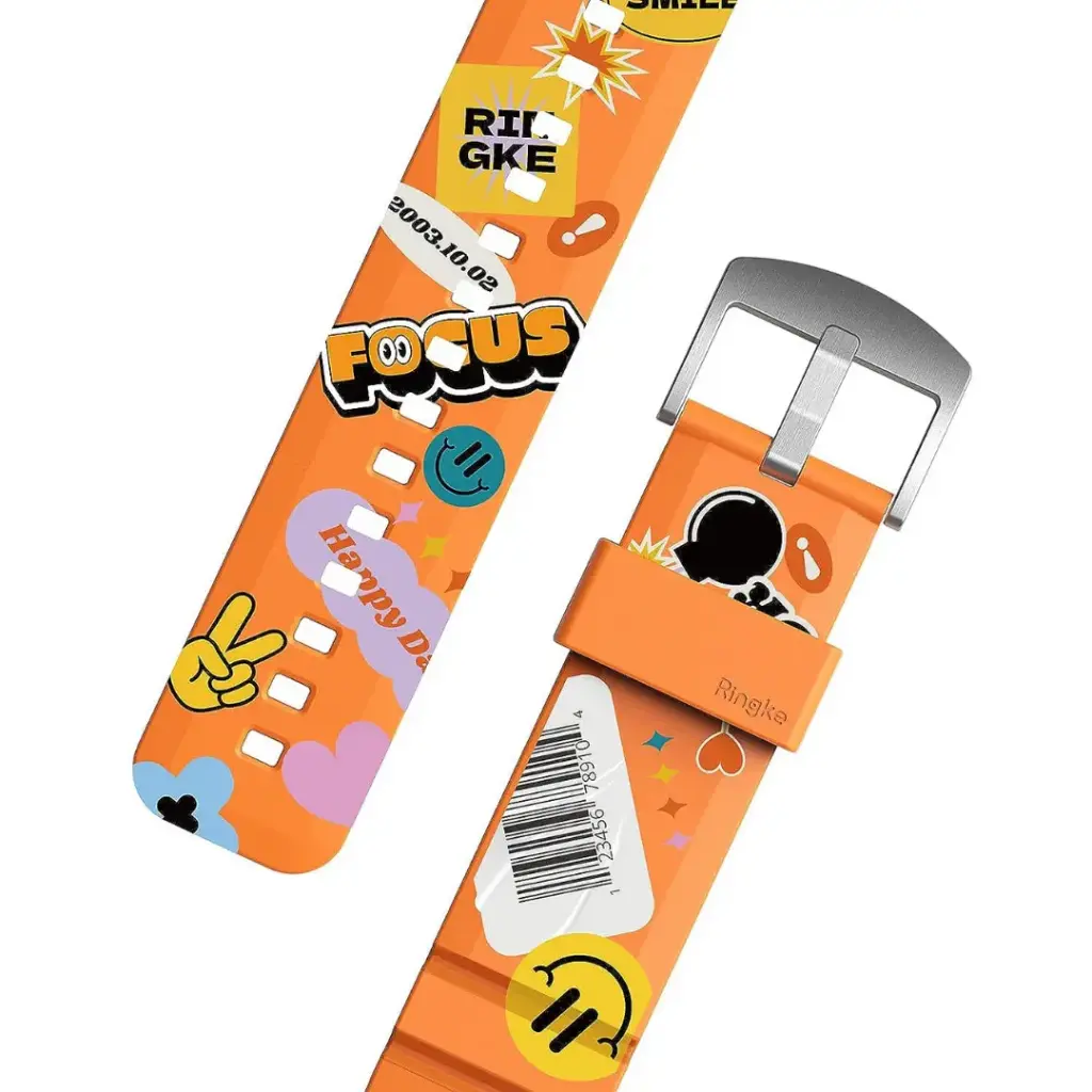 APPLE WATCH 42/44/45MM/49MM RINGKE RUBBER ONE BOLD-(STICKER)  ساعة ابل 42/44/45/49 مم رينغكي مطاط ون بولد-(ملصق)