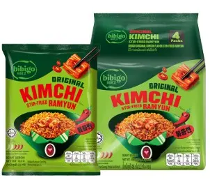 BIBIGO KIMCHI TTEOKBOKKI STIR-FRIED RAMYUN 122G                                                                         بيبيجو كيمتشي تيوكبوكي راميون مقلي 122 جم