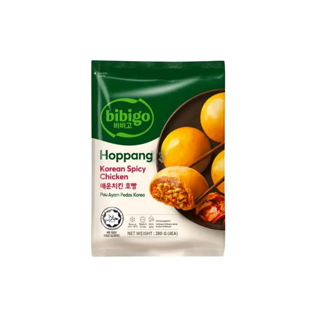 BIBIGO KOREAN SPICY CHICKEN HOPPANG 280G                                بيبيجو كوري دجاج حار هوبانج 280 جرام