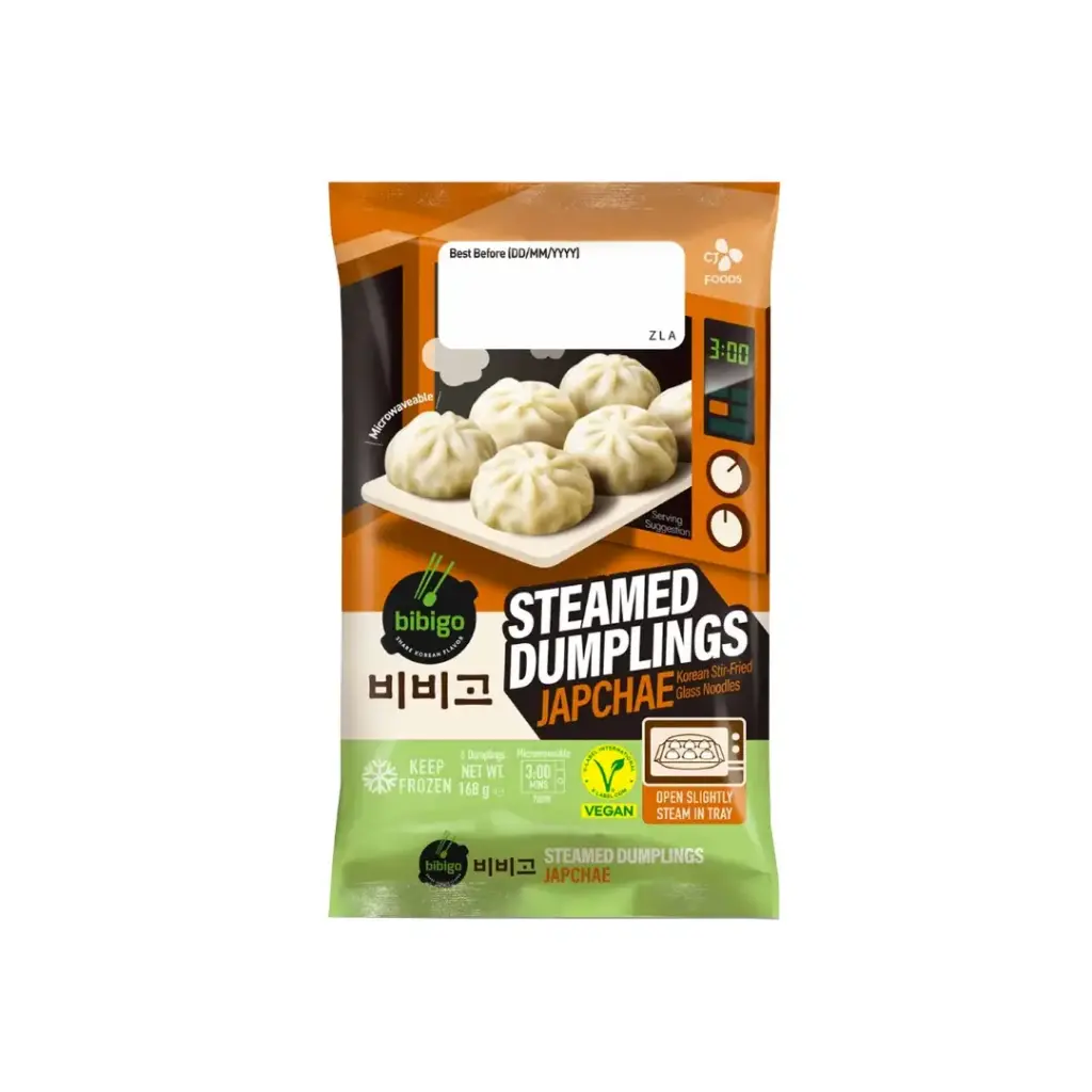 BIBIGO STEAMED DUMPLINGS (JAPCHAE ) -168 زلابية بيبيجو المطهوة على البخار (جابتشاي) - 168 جرام
