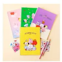 BT21 MY LITTLE BUDDY POCKET SPRING NOTE   فرشاة الشعر BT21 MININI