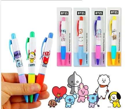 BT21 SHARP PEN 0.5MM LITTLE BUDDY  قلم BT21 حاد 0.5 مم ليتل بادي         