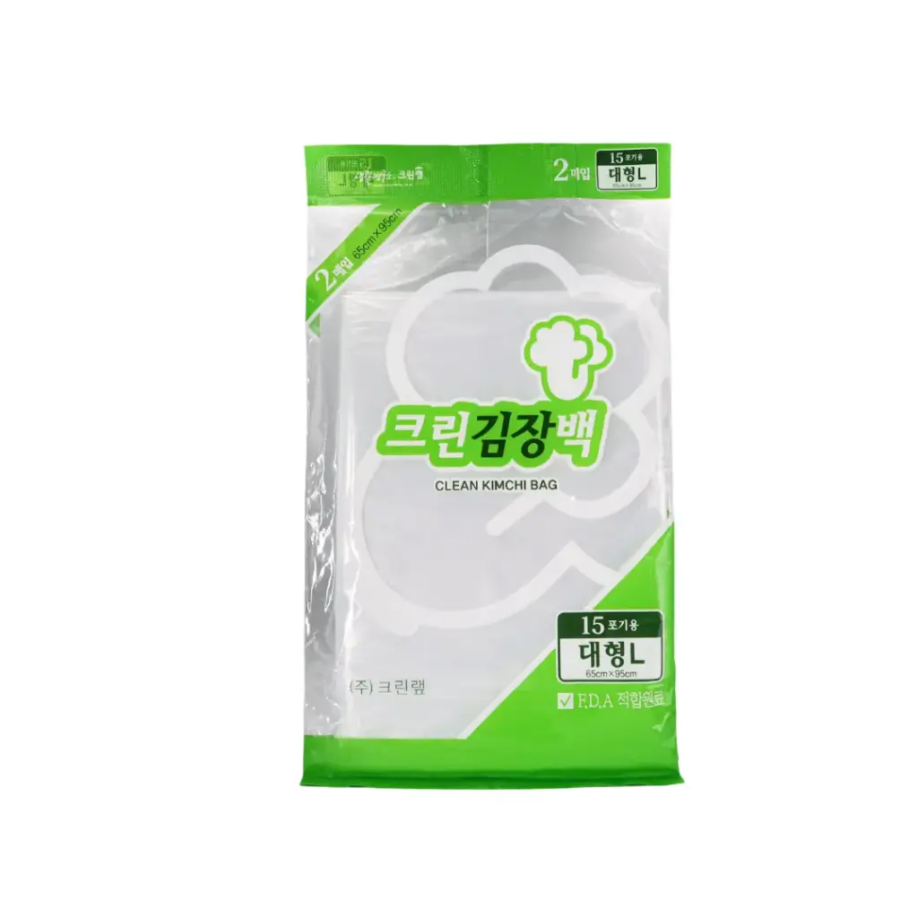 CLEAN KIMCHI BAG 65CM*95CM*2PCS [LARGE]                                                         كيس كيمتشي نظيف 65 سم × 95 سم × قطعتين [كبير]