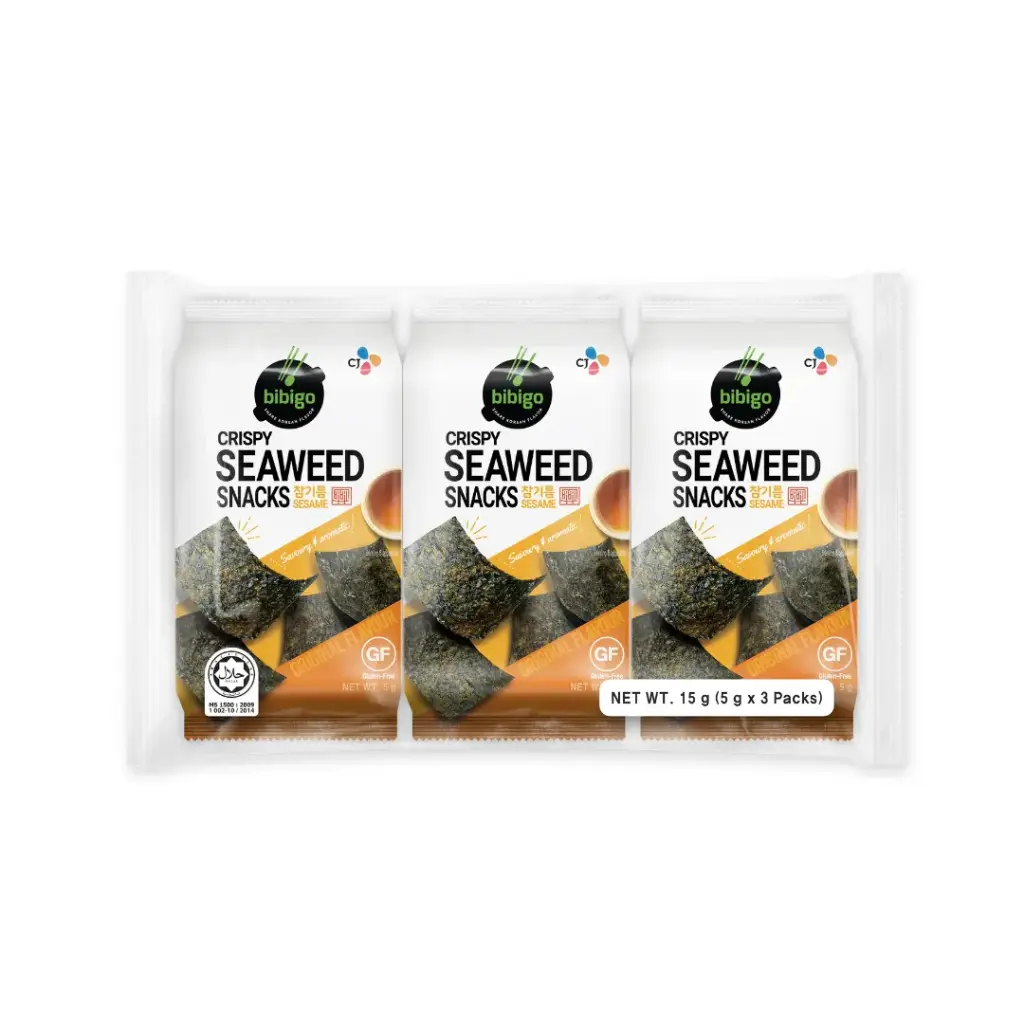 CRISPY SEAWEED ORIGINAL [SESAME] 15G أعشاب بحرية مقرمشة أصلية [سمسم] 15 جرام
