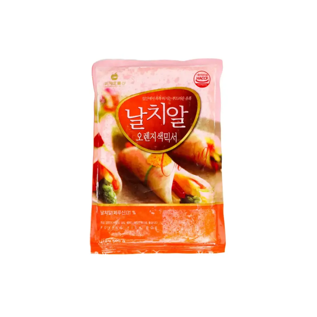 FLYING FISH ROE (ORANGE) 500G                               بيض السمك الطائر (برتقالي) 500 جرام