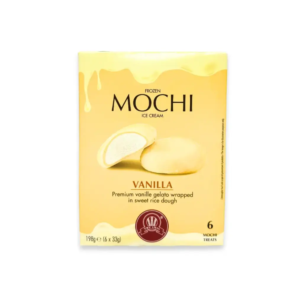 FROZEN PREMIUM MOCHI VANILLA - 198G   موتشي فانيليا فاخر مجمد - 198 جرام
