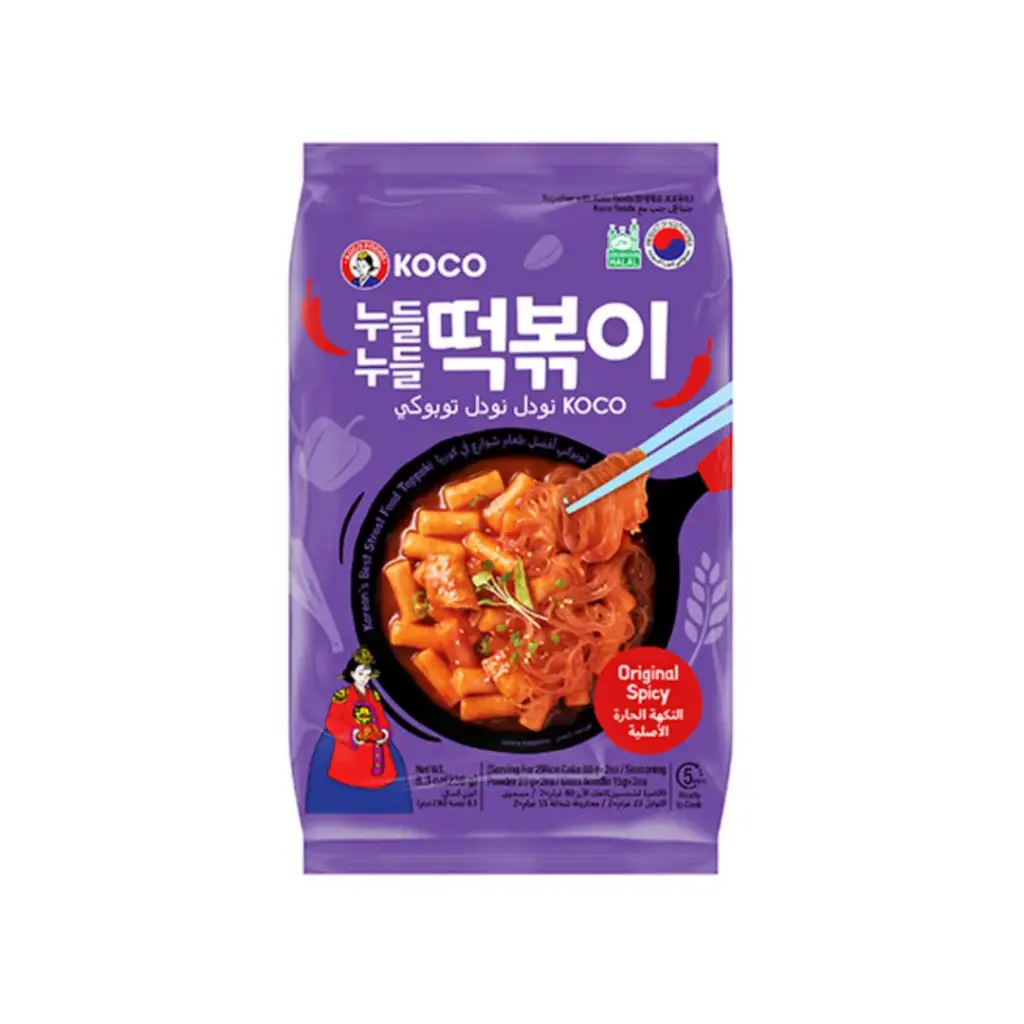 KOCO NOODLE TOPPOKI (ORIGINAL) 236G كوكو نودل توبوكي (الأصلي) 236 جم