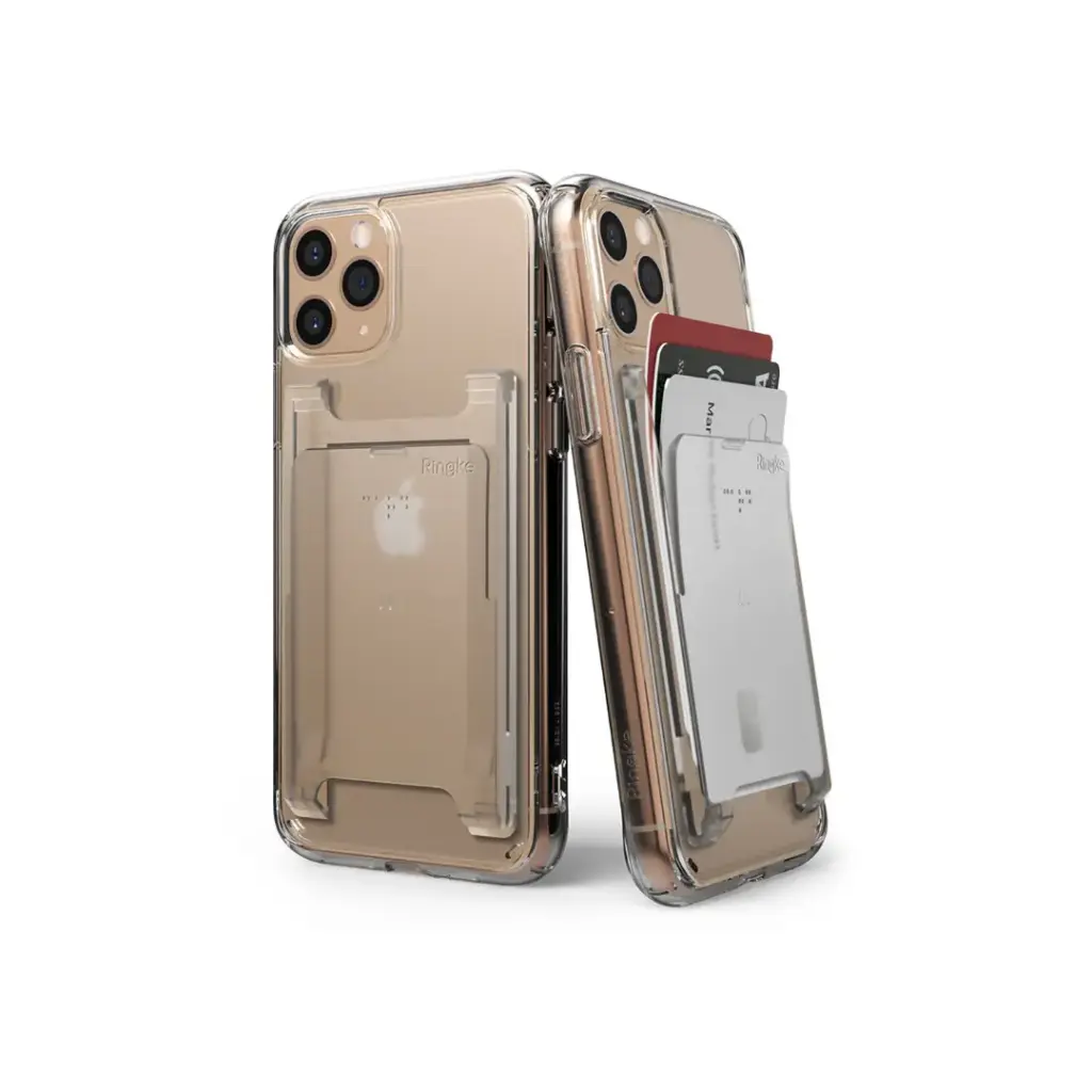 MAGNETIC SLOT CARD HOLDER - CLEAR MIST حامل بطاقات بفتحة مغناطيسية - ضباب شفاف