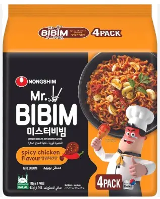 MR.BIBIM SPICY CHICKEN 148G  دجاج مستر بيبيم حار 148 جرام