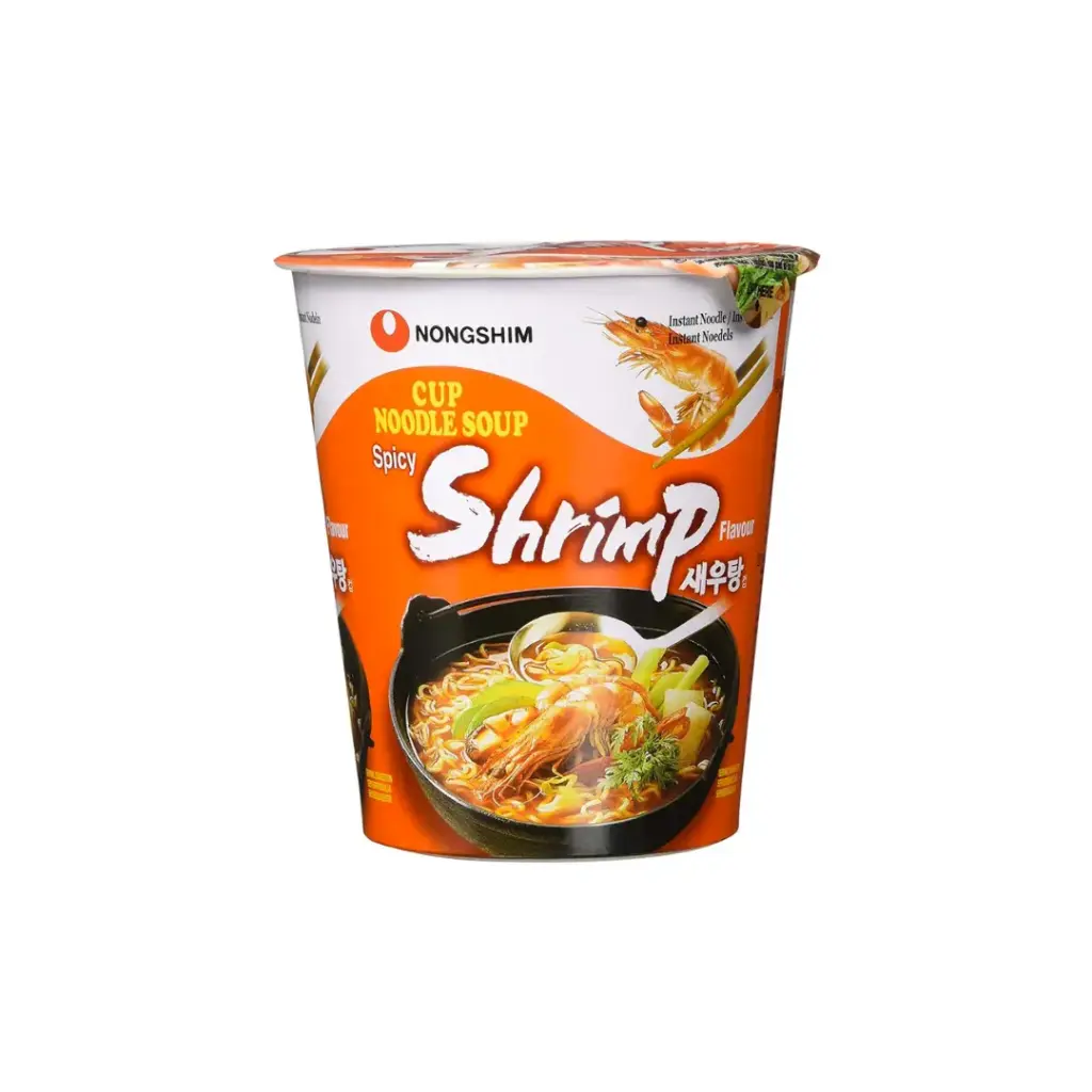 NONGSHIM SHRIMP CUP NOODLE 67G نودلز نونغشيم بالروبيان 67 غرام
