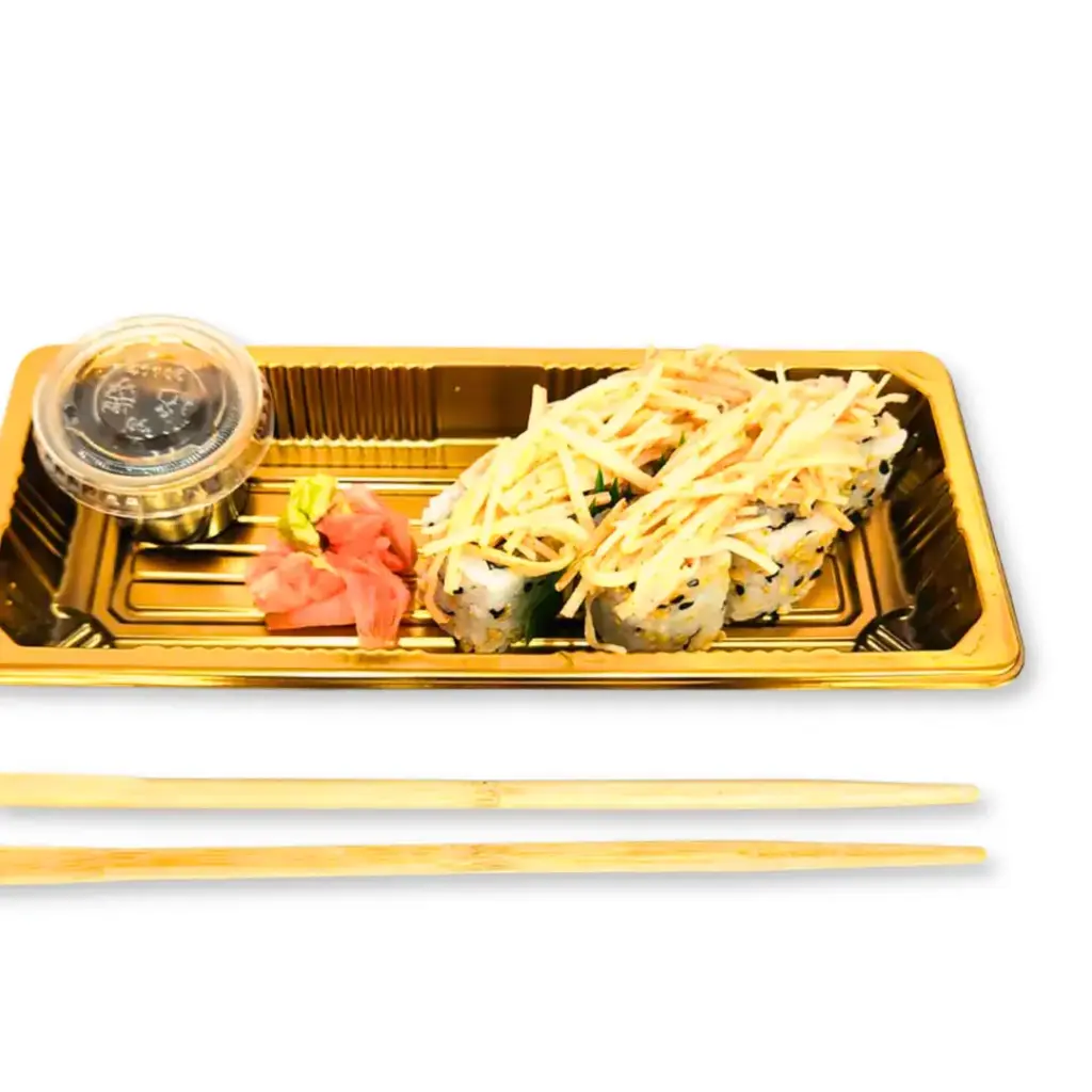 AJIATTIC SUSHI BOX CRAB TOPPING 6PCS علبة سوشي أجياتيك مع إضافة السلطعون، 6 قطع 