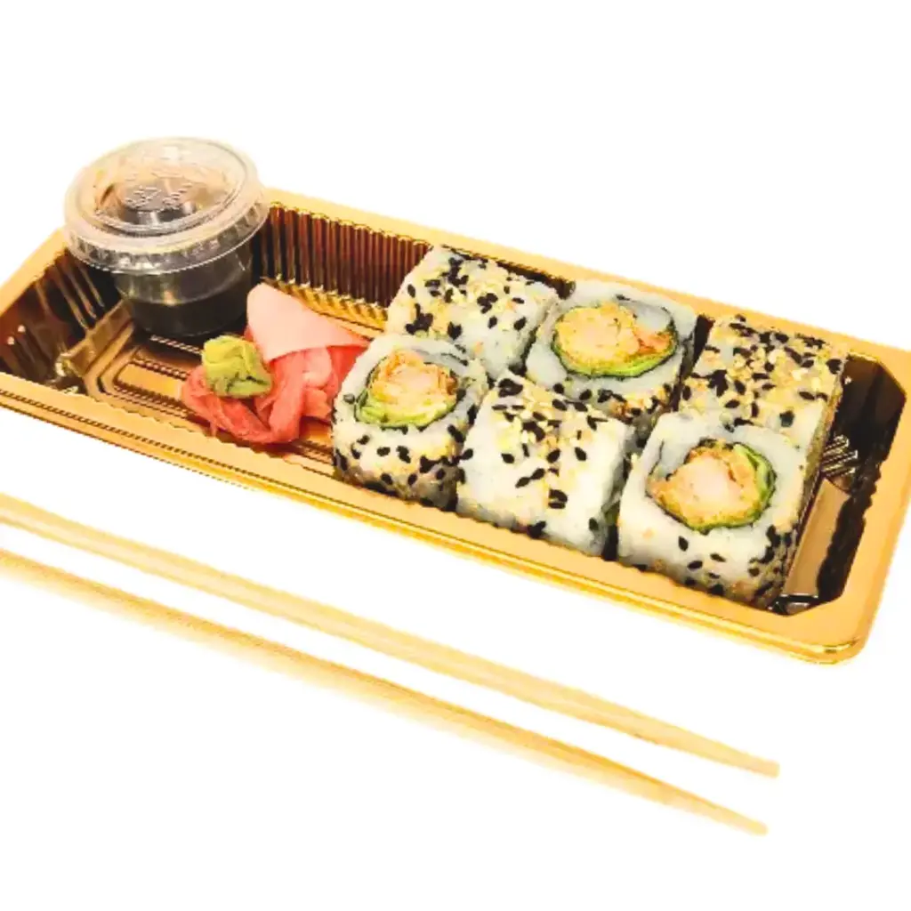 AJIATTIC SUSHI BOX TEMPURA ROLL 8 PCS لفائف تمبورا من أجياتيك سوشي بوكس، 8 قطع