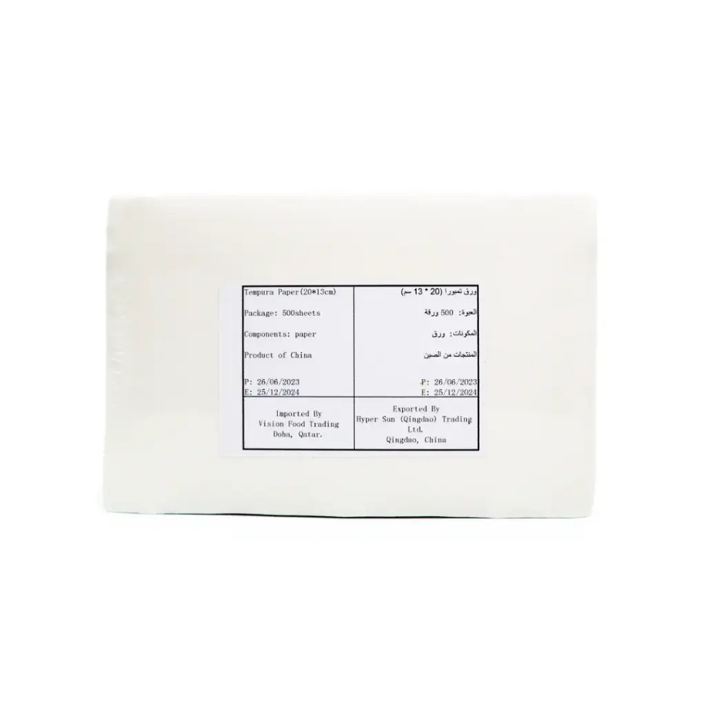 TEMPURA PAPER 500 SHEETS [20X13CM]           ورق تمبورا ٥٠٠ ورقة [٢٠×١٣ سم]