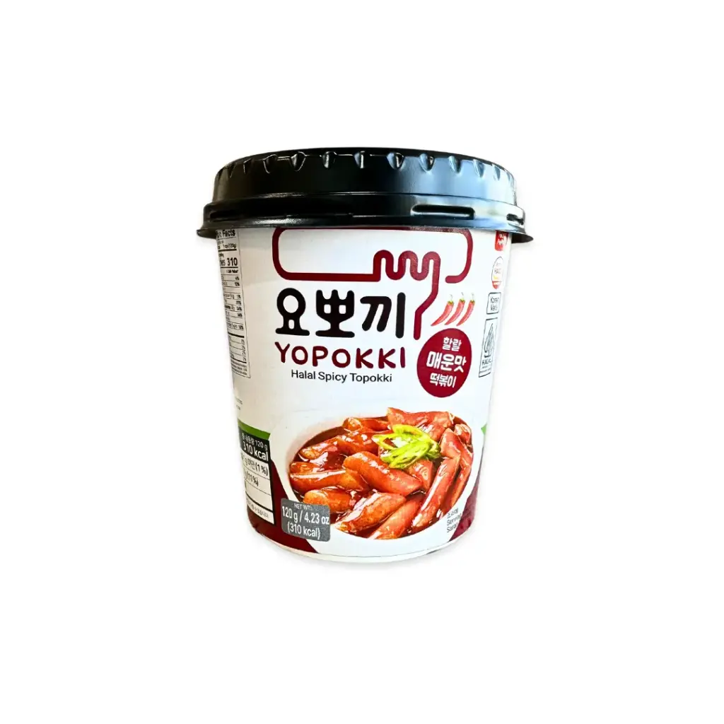 YOPOKKI HALAL SPICY CUP 120G  كوب يوبوكي حلال حار 120 جرام