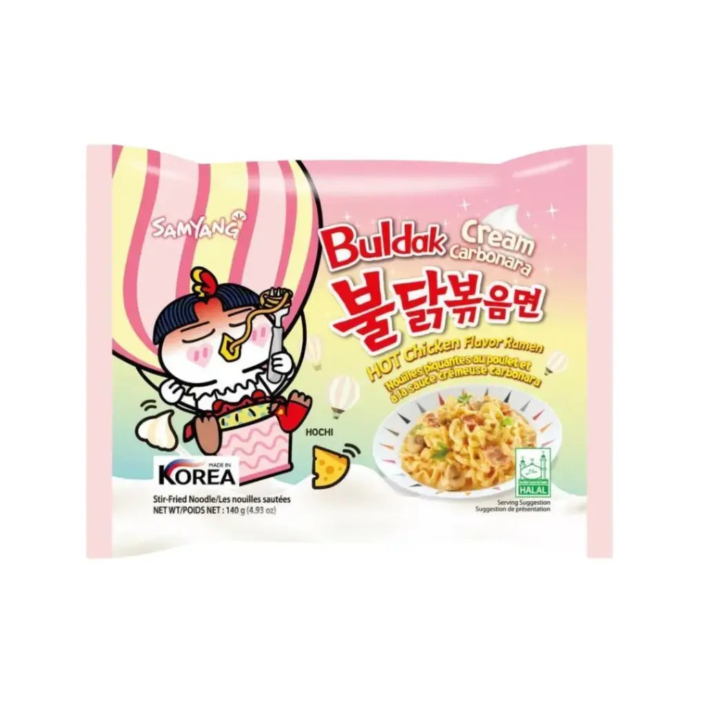 HOT CHICKEN CREAM CARBONARA 140G كريمة دجاج كاربونارا حارة 140 جرام