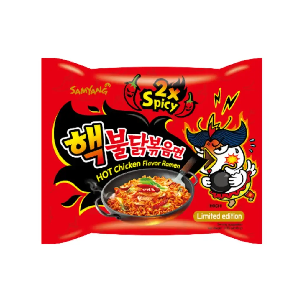 HOT CHICKEN FLAVOR RAMEN EXTREME 140G رامين بنكهة الدجاج الحار 140 جرام