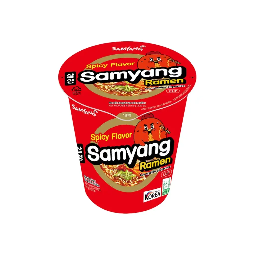 SAMYANG RAMEN SPICY CUP 65G ساميانغ رامين سبايسي كوب 65 جرام
