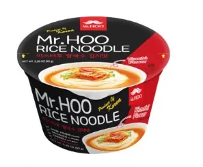 MR. HOO RICE CUP NOODLE KIMCHI 92G مستر هوو، كوب أرز، نودلز كيمتشي، 92 غرام 