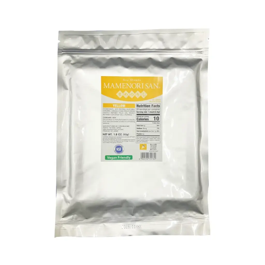 MAMENORI SAM GOMA YELLOW 20 SHEET 52G مامينوري سام جوما أصفر 20 ورقة 52 جم