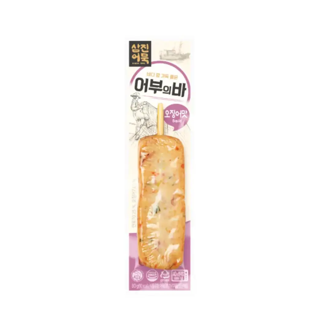 FISH CAKE BAR SQUID 80G كعكة السمك والحبار 80 جرام