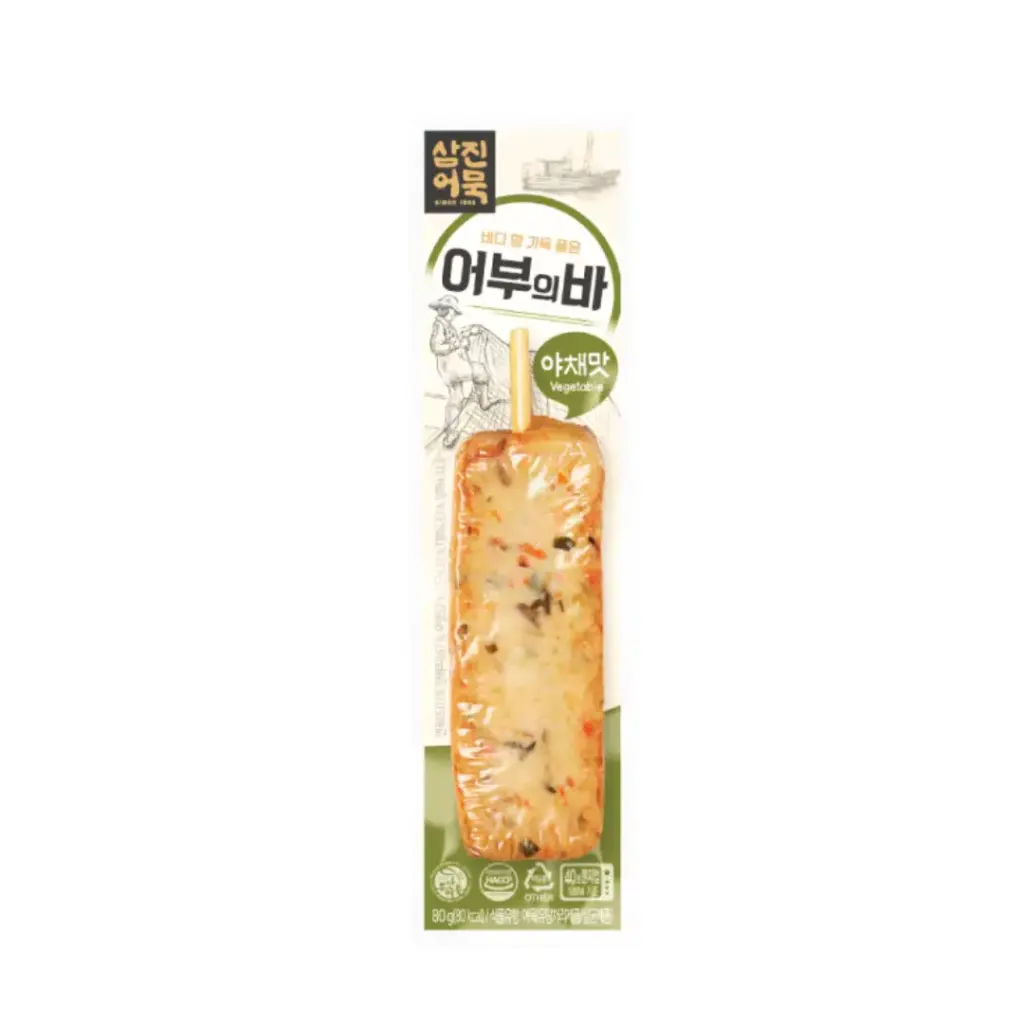 FISH CAKE BAR VEGETABLE 80G كعكة السمك بالخضار 80 جرام