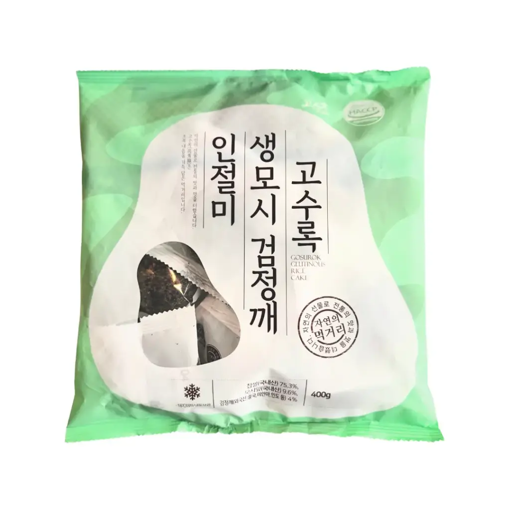 GOSUROK BLACK SESAME INJEOLMI 400G جوسوروك سمسم أسود إنجولمي 400 جرام