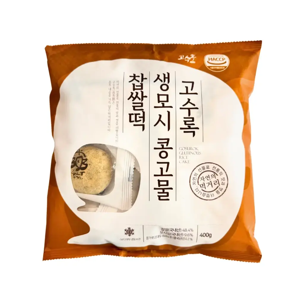 GOSUROK SOYBEAN FLOUR CHAPSSALTTEOK 400G دقيق فول الصويا جوسوروك شابسالتيوك 400 جرام