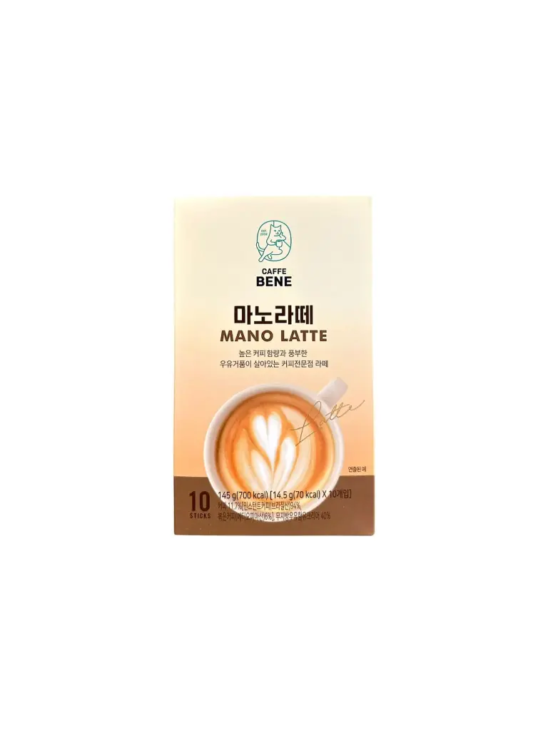 CAFFE BENE MANO LATTE 10 STICKS قهوة بيني مانو لاتيه 10 أعواد