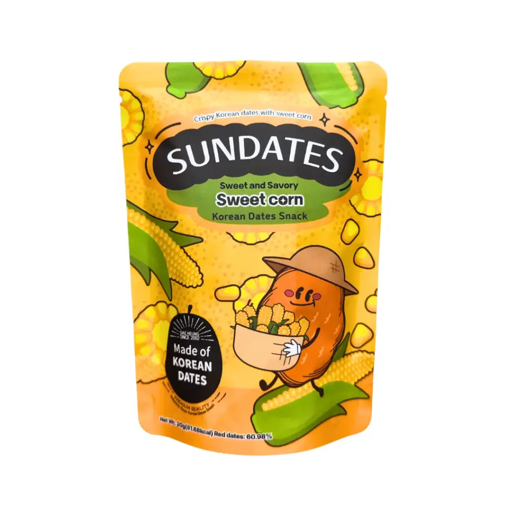 SUNDATES SWEET CORN FLAVOR 20G صن داتس بنكهة الذرة الحلوة 20 جرام 