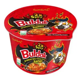 HOT CHICKEN FLAVOR RAMEN EXTREME BIG BOWL 105G رامين بنكهة الدجاج الحار، وعاء كبير جدًا، 105 غرام