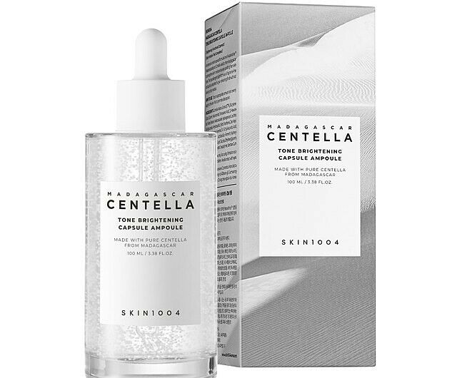 SKIN1004 MADAGASCAR CENTELLA TONE BRIGHTENING CAPSULE AMPOULE 100ML SKIN1004 كبسولة تفتيح البشرة بخلاصة نبات السنتيلا من مدغشقر، 100 مل