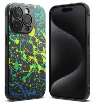 IPHONE 15 PROMAX ONYX DESIGN ACTION PAINTING رسم حركة تصميم أونيكس لهاتف آيفون 15 بروماكس