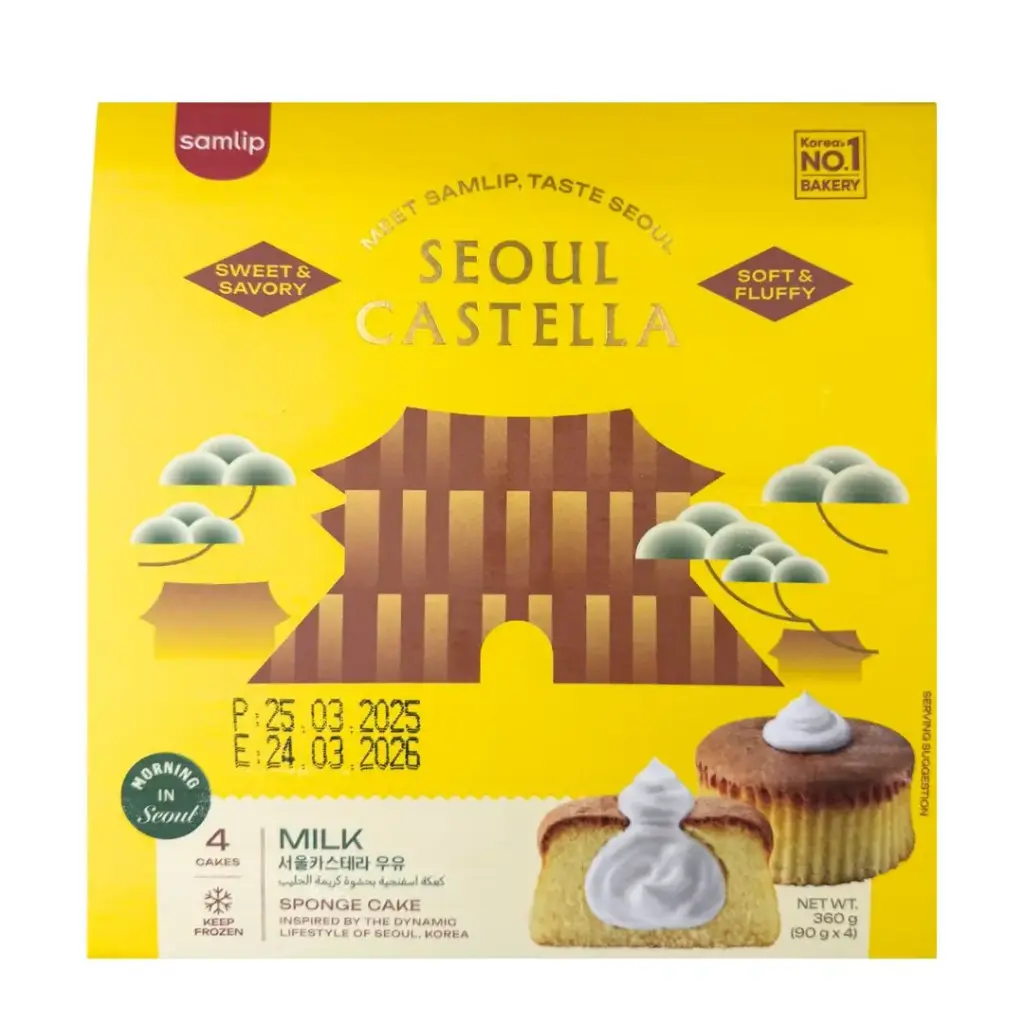 SAMLIP SEOUL CASTELLA MILK 90G سامليب سيول كاستيلا بالحليب 90 جرام