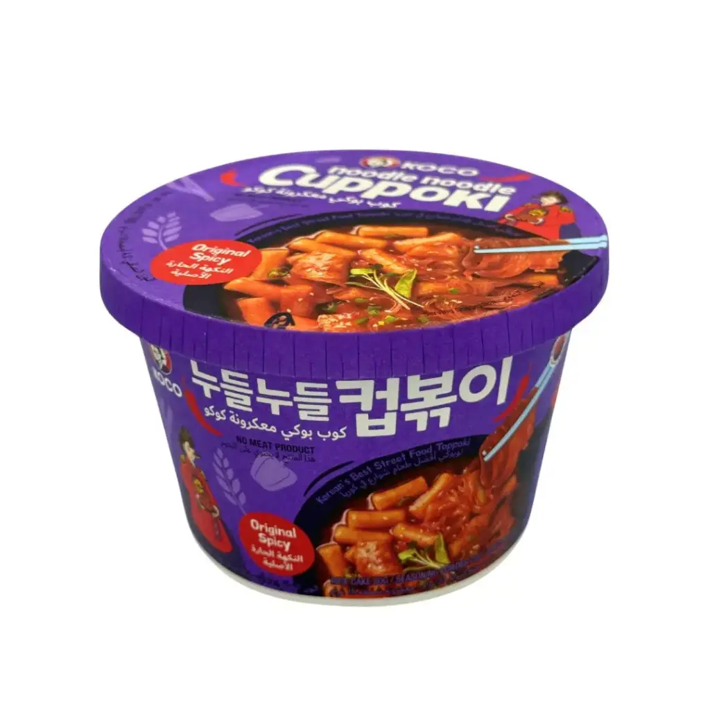 KOCO NOODLE CUPPOKI ORIGINAL SPICY FLAVOR 118G كوكو نودلز كابوكي بنكهة التوابل الأصلية 118 جرام
