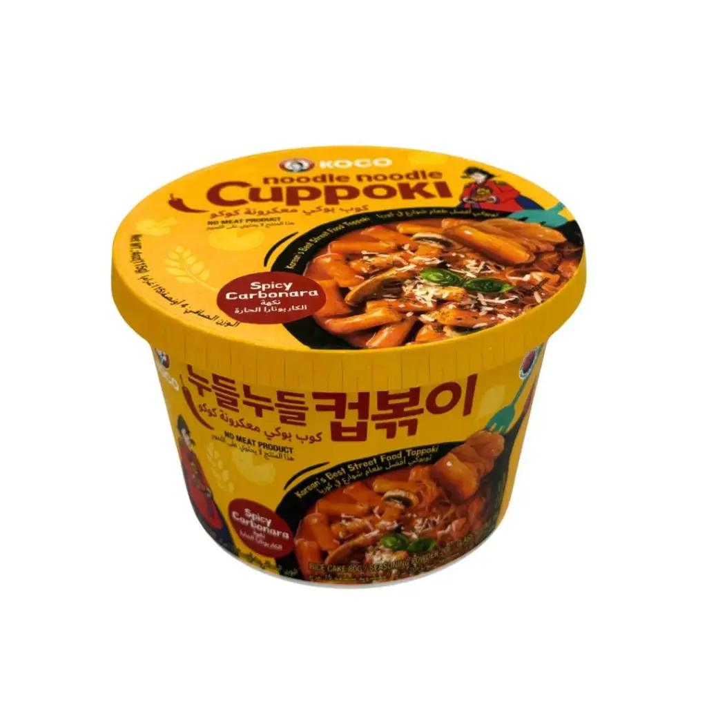 KOCO NOODLE CUPPOKI ORIGINAL SPICY CARBONARA 115G كوكو نودلز كابوكي الأصلية حارة كاربونارا 115 جرام