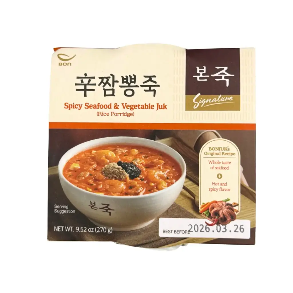JUK SPICY SEAFOOD & VEGETABLE BOWL 270G جوك - وعاء مأكولات بحرية وخضراوات حارة ٢٧٠ غرام
