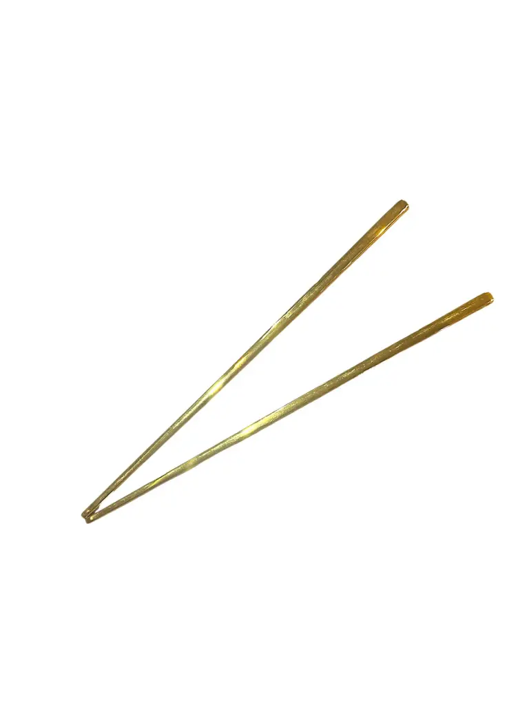 23CM STAINLESS STEEL CHOPSTICKS(GOLD ROUND TYPE) عيدان تناول الطعام المصنوعة من الفولاذ المقاوم للصدأ مقاس 23 سم (نوع دائري ذهبي)