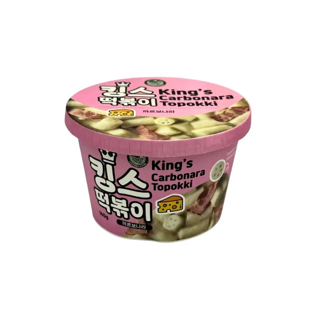 KING'S CARBONARA TOPOKKI CUP 140G كوب توبوكي كاربونارا كينج 140 جرام