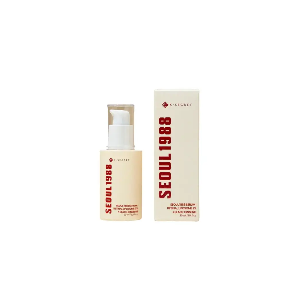 KSECRET-SEOUL 1988 SERUM:RETINAL+BLACK GINSENG 30ML سيروم KSECRET-SEOL 1988: +يتينال جينسنغ أسود 30 مل