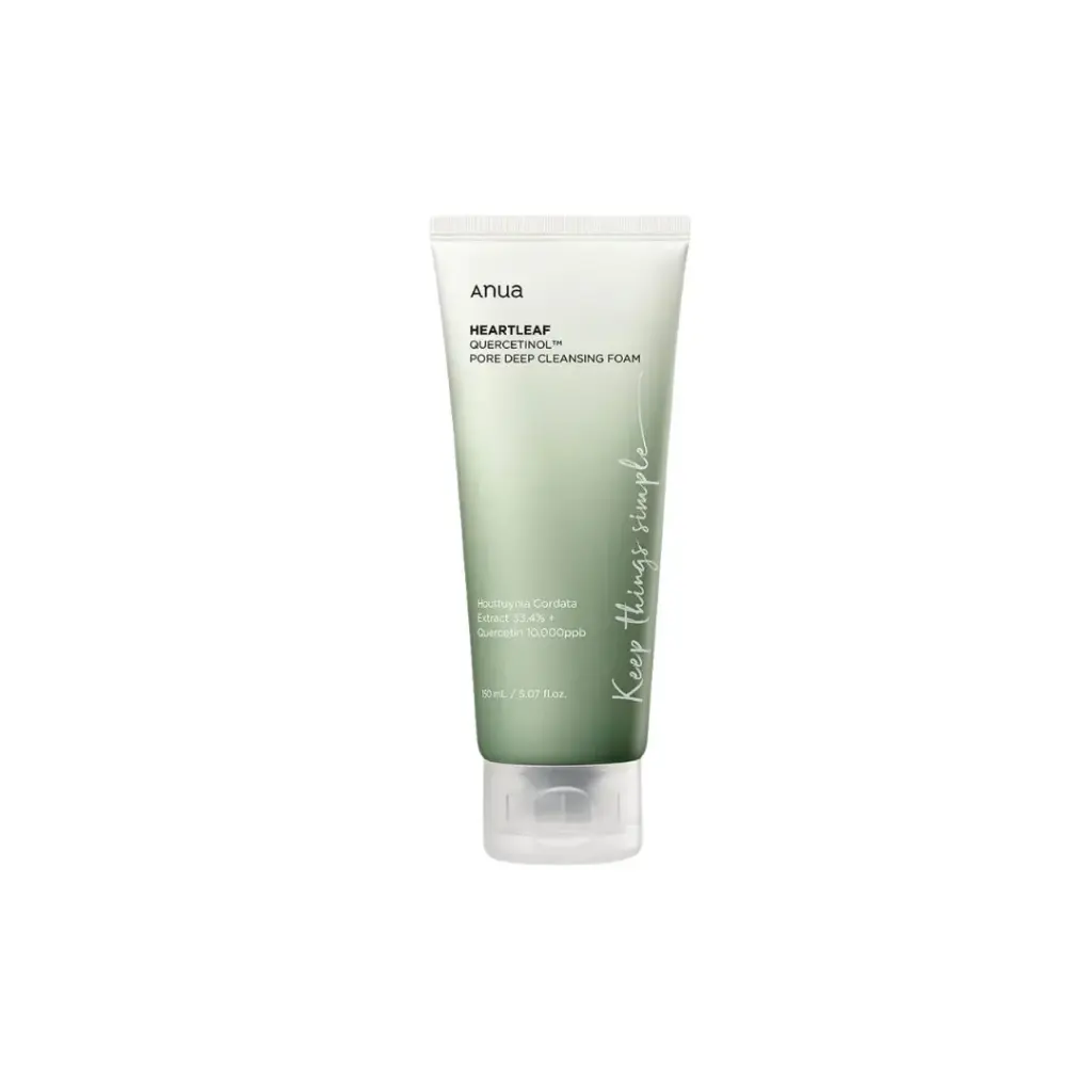 ANUA-HEARTLEAF PORE DEEP CLEANSING FOAM 150ML رغوة تنظيف المسام العميقة من أنوا-هيرتليف 150 مل