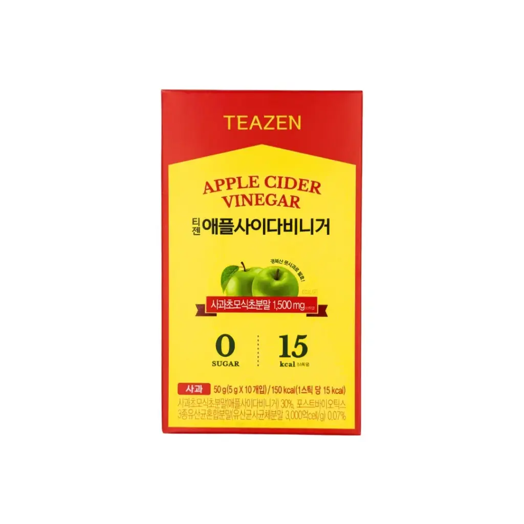 TEAZEN APPLE CIDER VINEGAR 50G خل التفاح تيزان 50 جرام