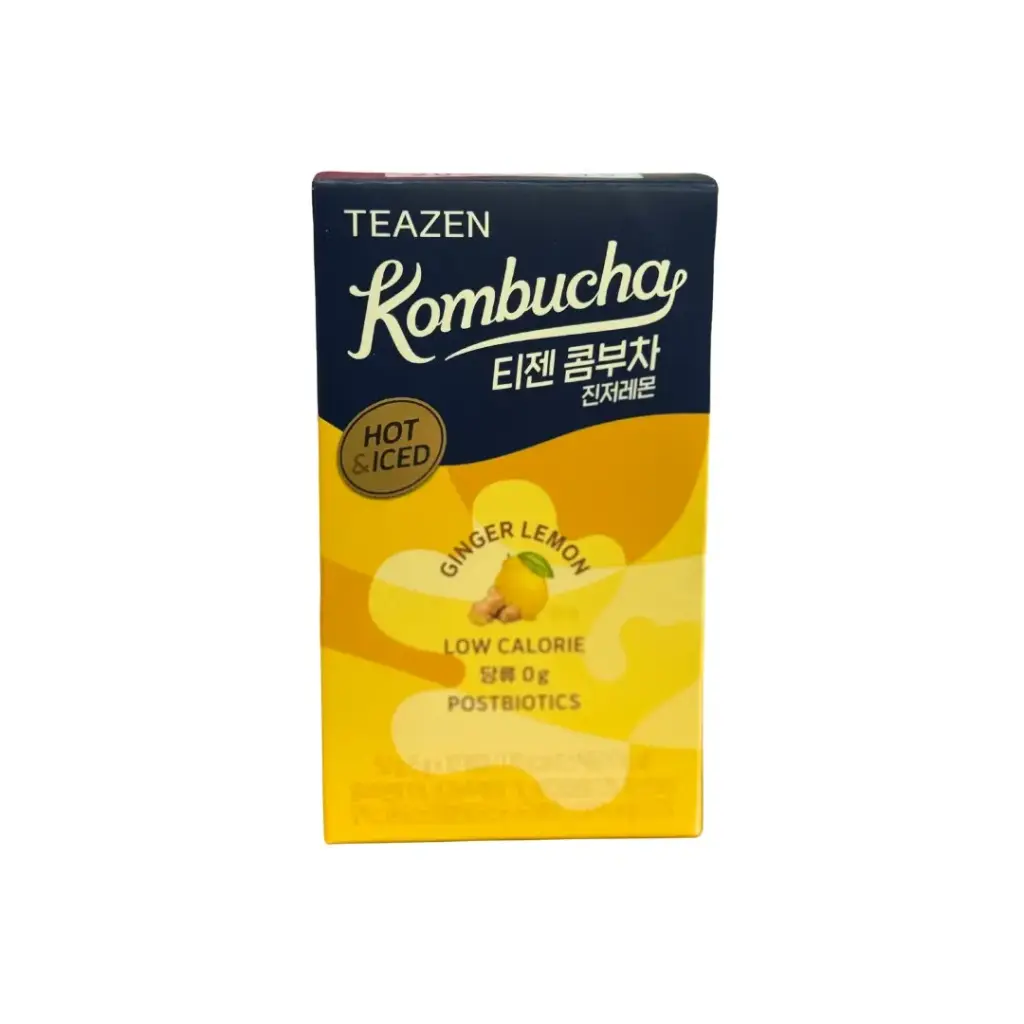 TEAZEN KOMBUCHA GINGER & LEMON 50G تيزان كومبوتشا الزنجبيل والليمون 50 جرام