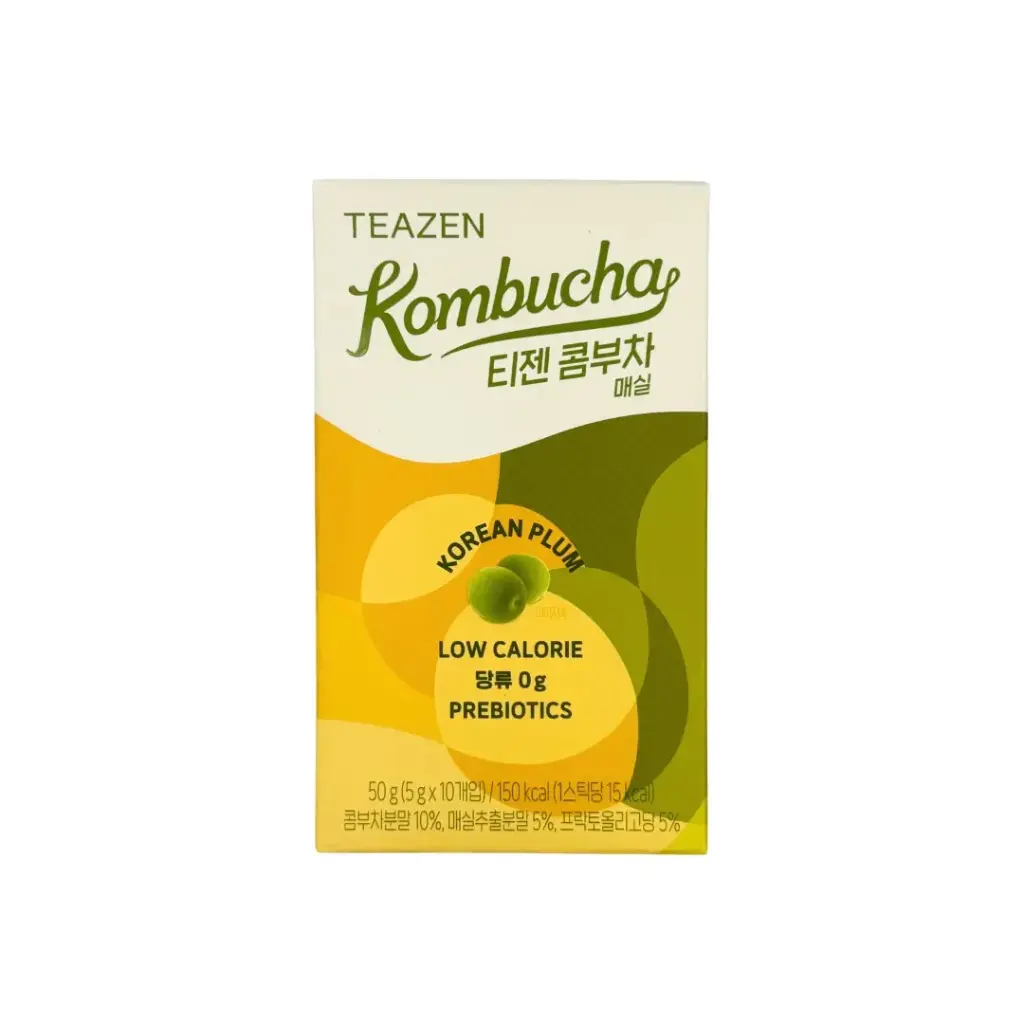 TEAZEN KOMBUCHA KOREAN PLUM 50G تيزان كومبوتشا البرقوق الكوري 50 جرام