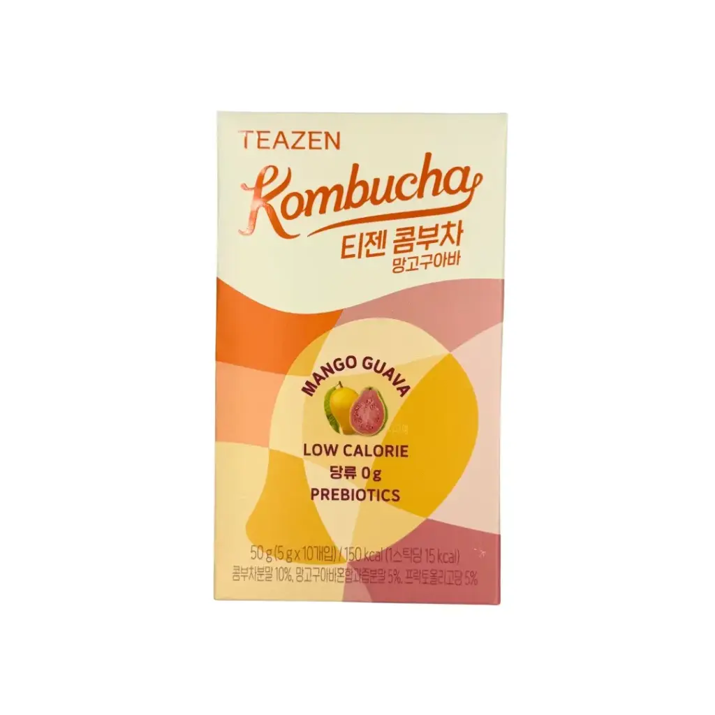 TEAZEN KOMBUCHA MANGO GUAVA 50G تيزان كومبوتشا مانجو جوافة 50 جرام