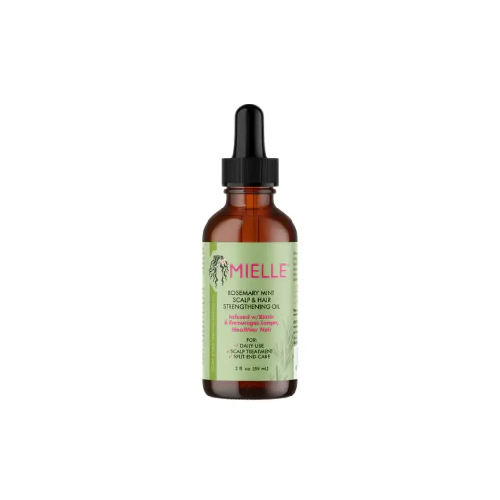 MIELLE ROSEMARY MINT STRENGTHEN OIL 59ML زيت ميلي المقوي برائحة إكليل الجبل والنعناع 59 مل